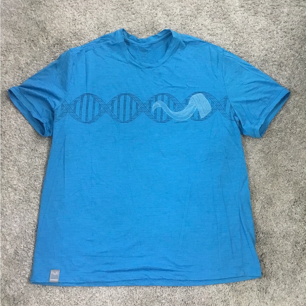 Icebreaker Blue DNA Graphic Men's T-Shirt XXL